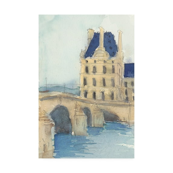 Trademark Fine Art 'Along the Seine I' Canvas Art by Samuel Dixon