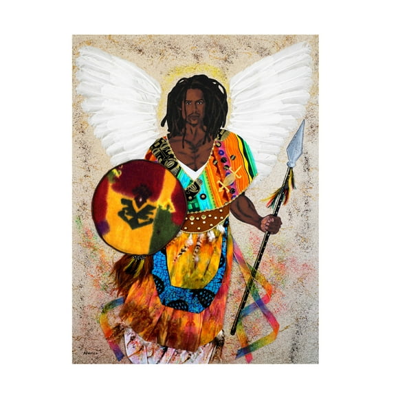 Trademark Fine Art Alonzo Saunders  His Protection Canvas Wall Art