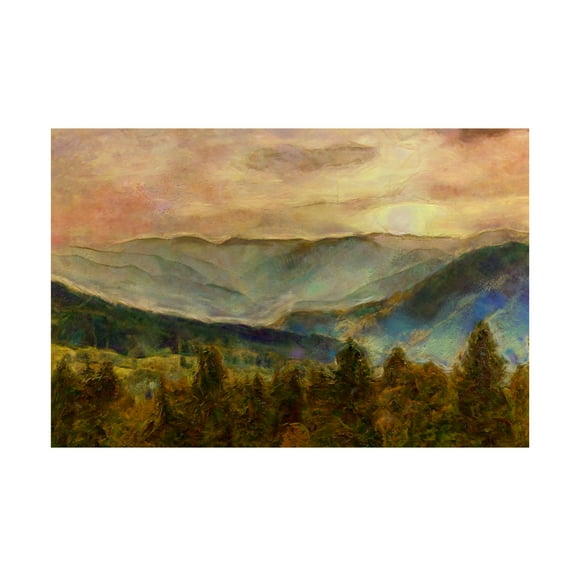 Trademark Fine Art Alonzo Saunders  Into the Valley III Canvas Wall Art