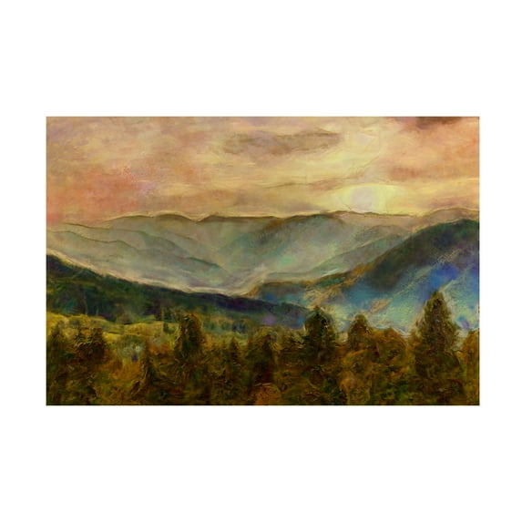 Trademark Fine Art Alonzo Saunders Into the Valley III Canvas Wall Art