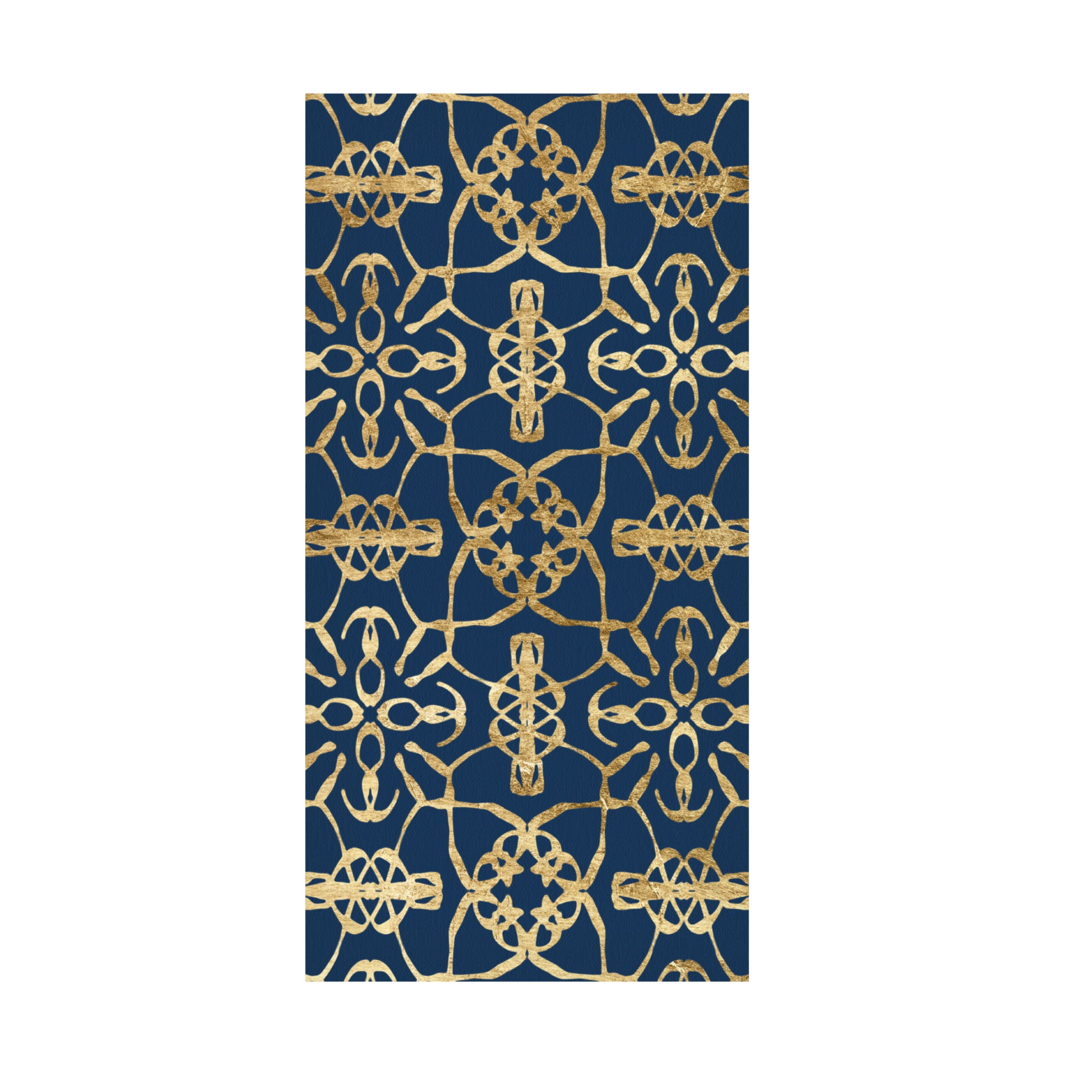 Trademark Fine Art Alonzo Saunders  Motif on Blue X Canvas Wall Art
