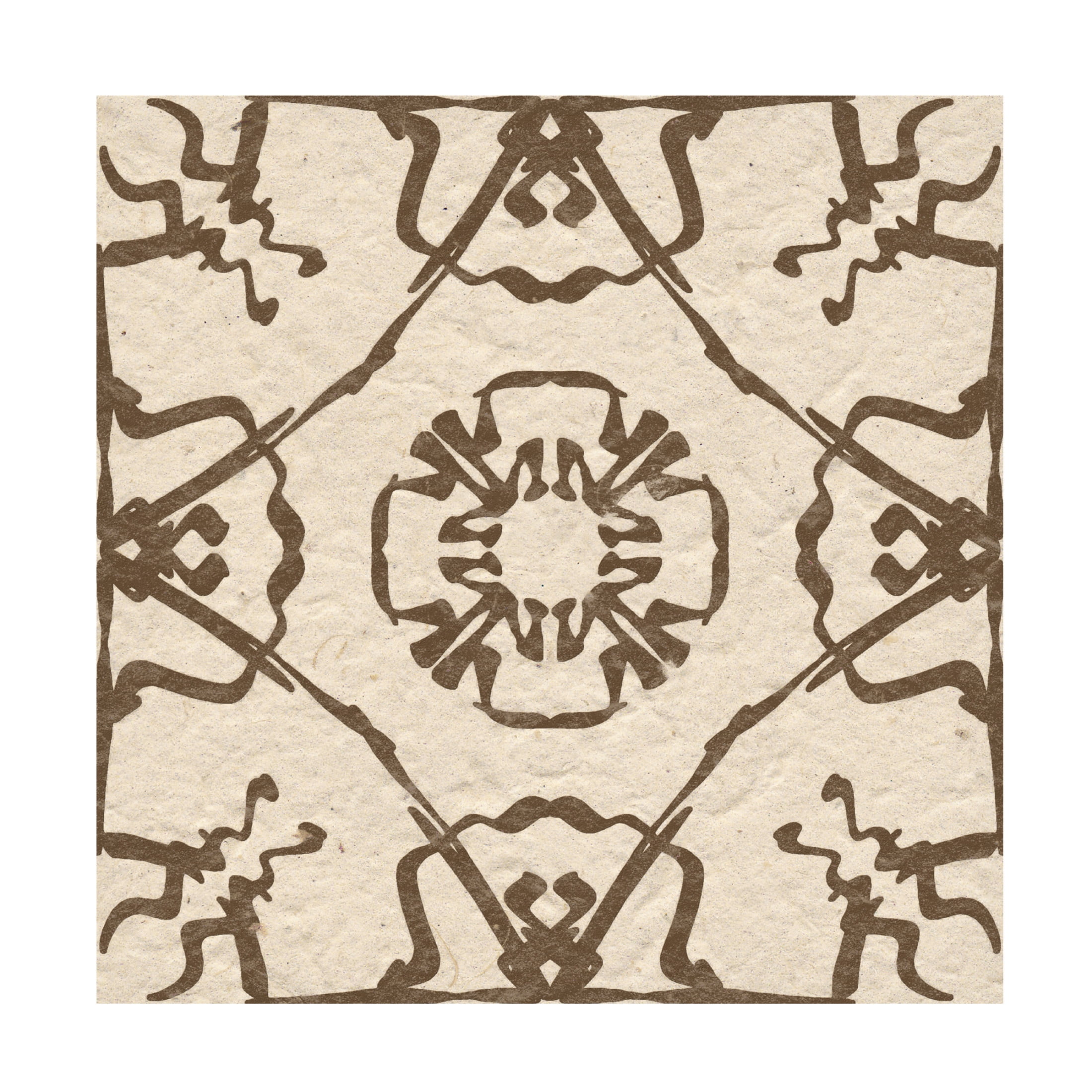 Trademark Fine Art Alonzo Saunders  Motif on Cream I Canvas Wall Art
