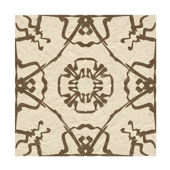 Trademark Fine Art Alonzo Saunders  Motif on Cream I Canvas Wall Art