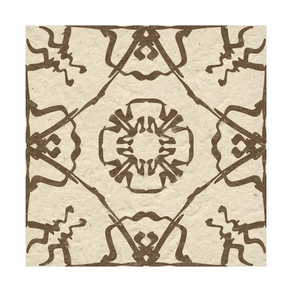 Trademark Fine Art Alonzo Saunders Motif on Cream I Canvas Wall Art