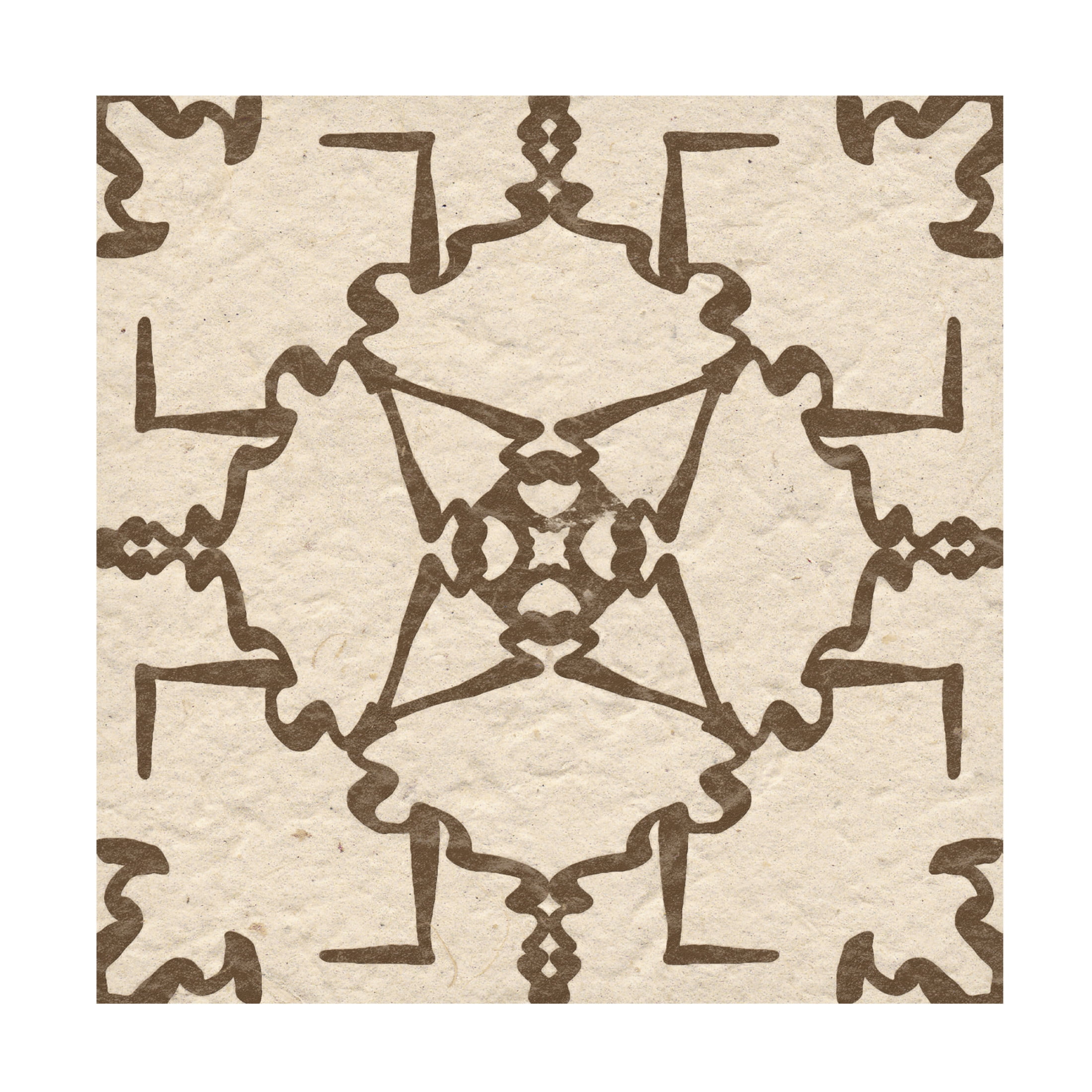 Trademark Fine Art Alonzo Saunders Motif on Cream III Canvas Wall Art