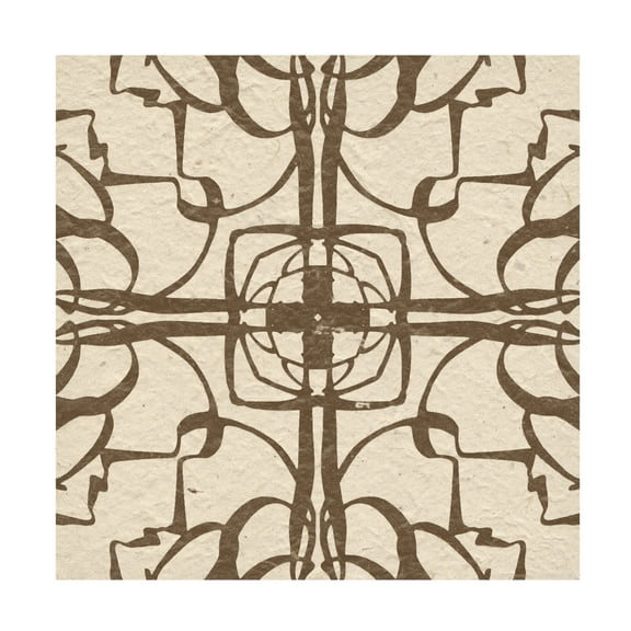 Trademark Fine Art Alonzo Saunders Motif on Cream IV Canvas Wall Art