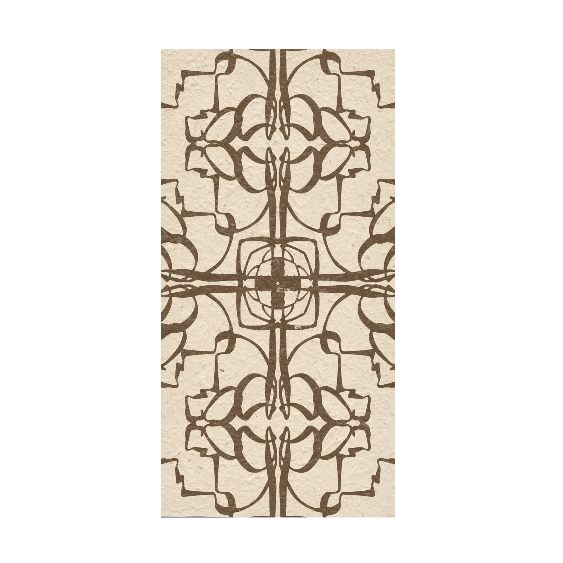 Trademark Fine Art Alonzo Saunders  Motif on Cream IX Canvas Wall Art