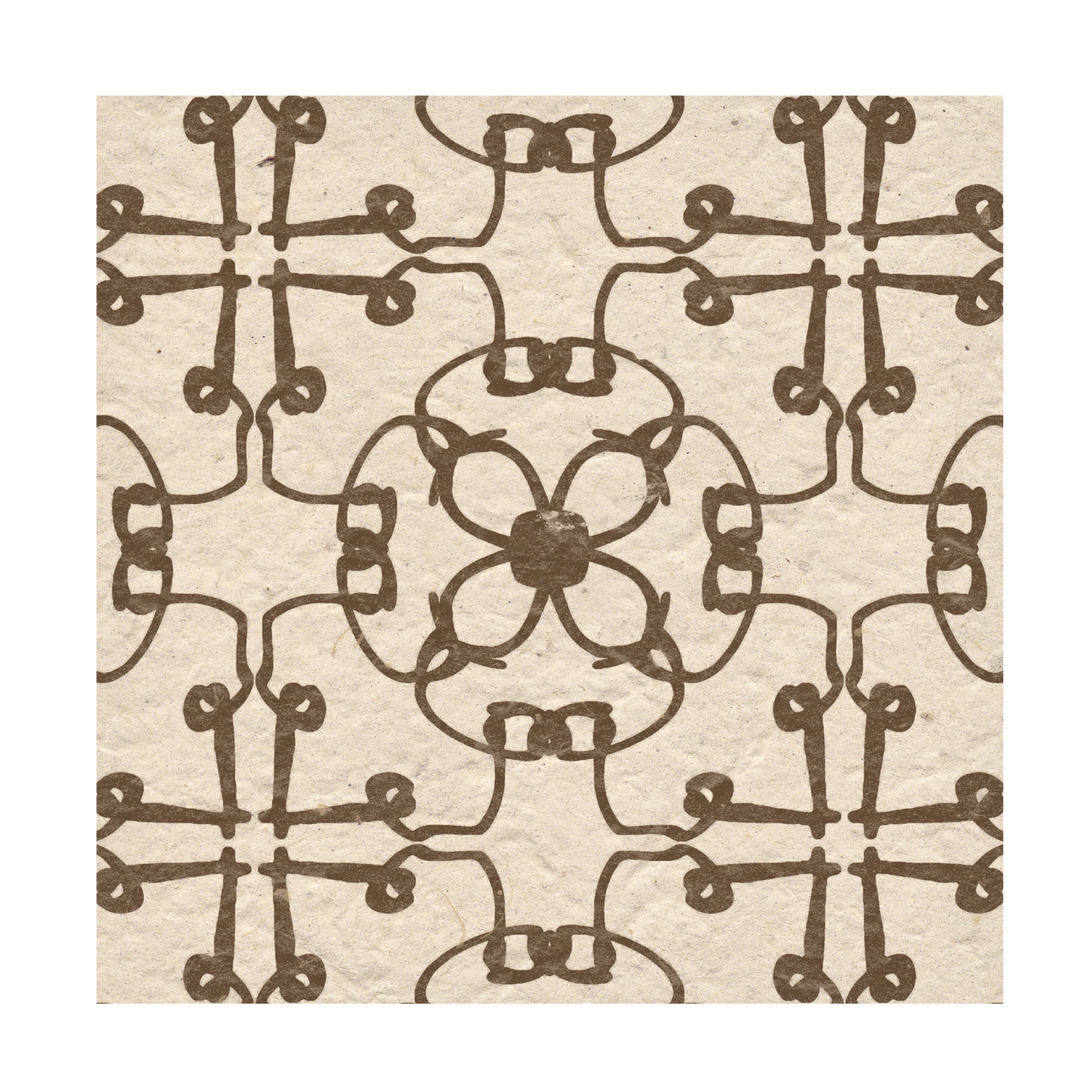 Trademark Fine Art Alonzo Saunders Motif on Cream V Canvas Wall Art