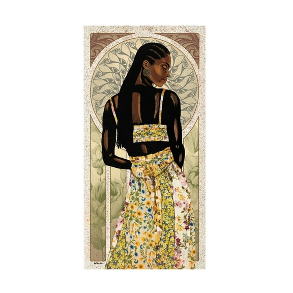 Trademark Fine Art Alonzo Saunders Natural Beauty in Gold II Canvas Wall Art
