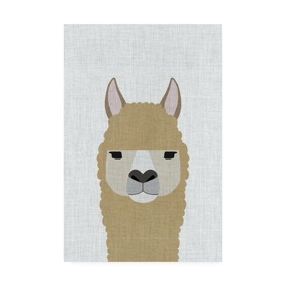 Trademark Fine Art 'Alpaca' Canvas Art by Annie Bailey Art