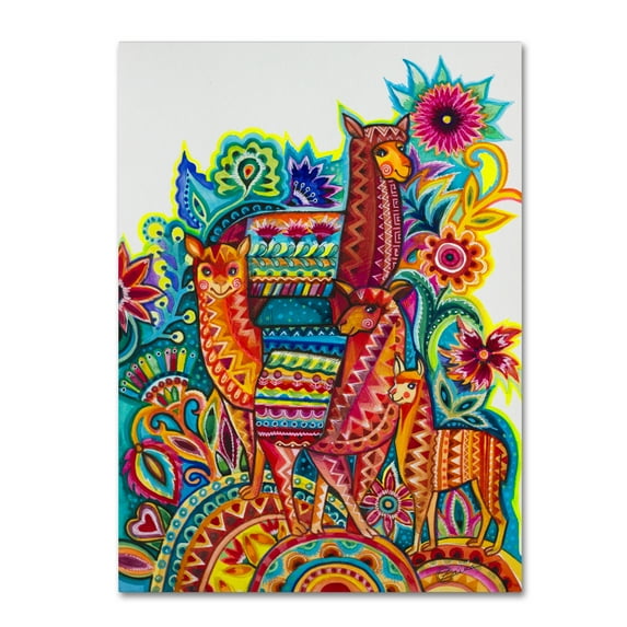 Trademark Fine Art 'Alpaca From Mexico' Canvas Art by Oxana Ziaka