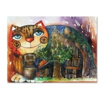 Trademark Fine Art 'Alpes Cat' Canvas Art by Oxana Ziaka