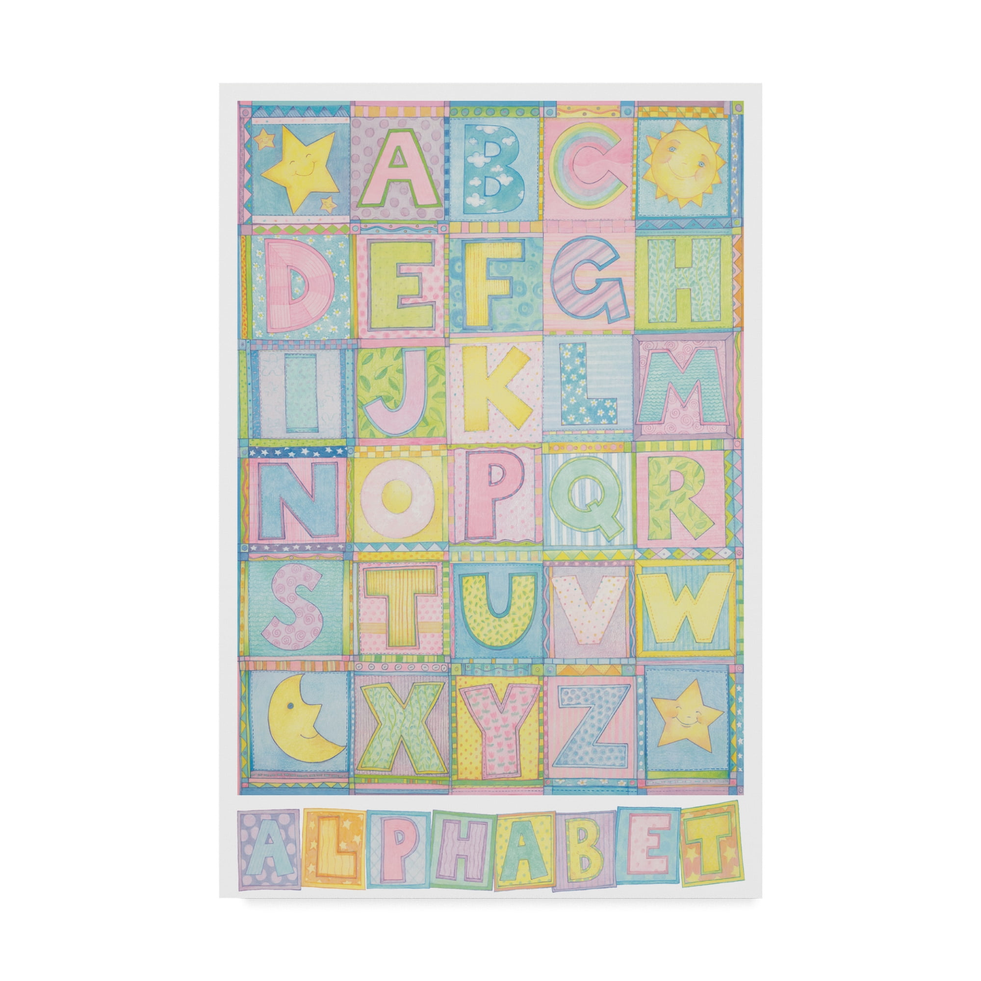 Trademark Fine Art 'Alphabet' Canvas Art by Cheryl Piperberg