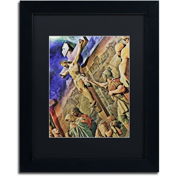 Trademark Fine Art "Altar of Calvary" Canvas Art by Gregory O'Hanlon, Black Matte, Black Frame