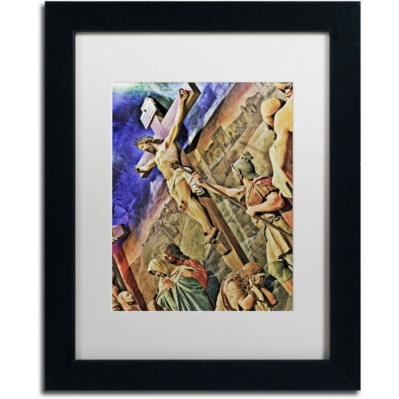 Trademark Fine Art "Altar of Calvary" Canvas Art by Gregory O'Hanlon, White Matte, Black Frame