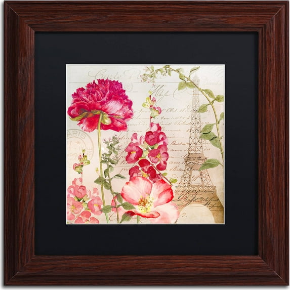 Trademark Fine Art "Always Paris II" Canvas Art by Color Bakery, Black Matte, Wood Frame