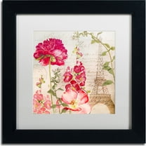 Trademark Fine Art "Always Paris II" Canvas Art by Color Bakery, White Matte, Black Frame