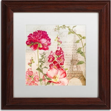Trademark Fine Art "Always Paris II" Canvas Art by Color Bakery, White Matte, Wood Frame