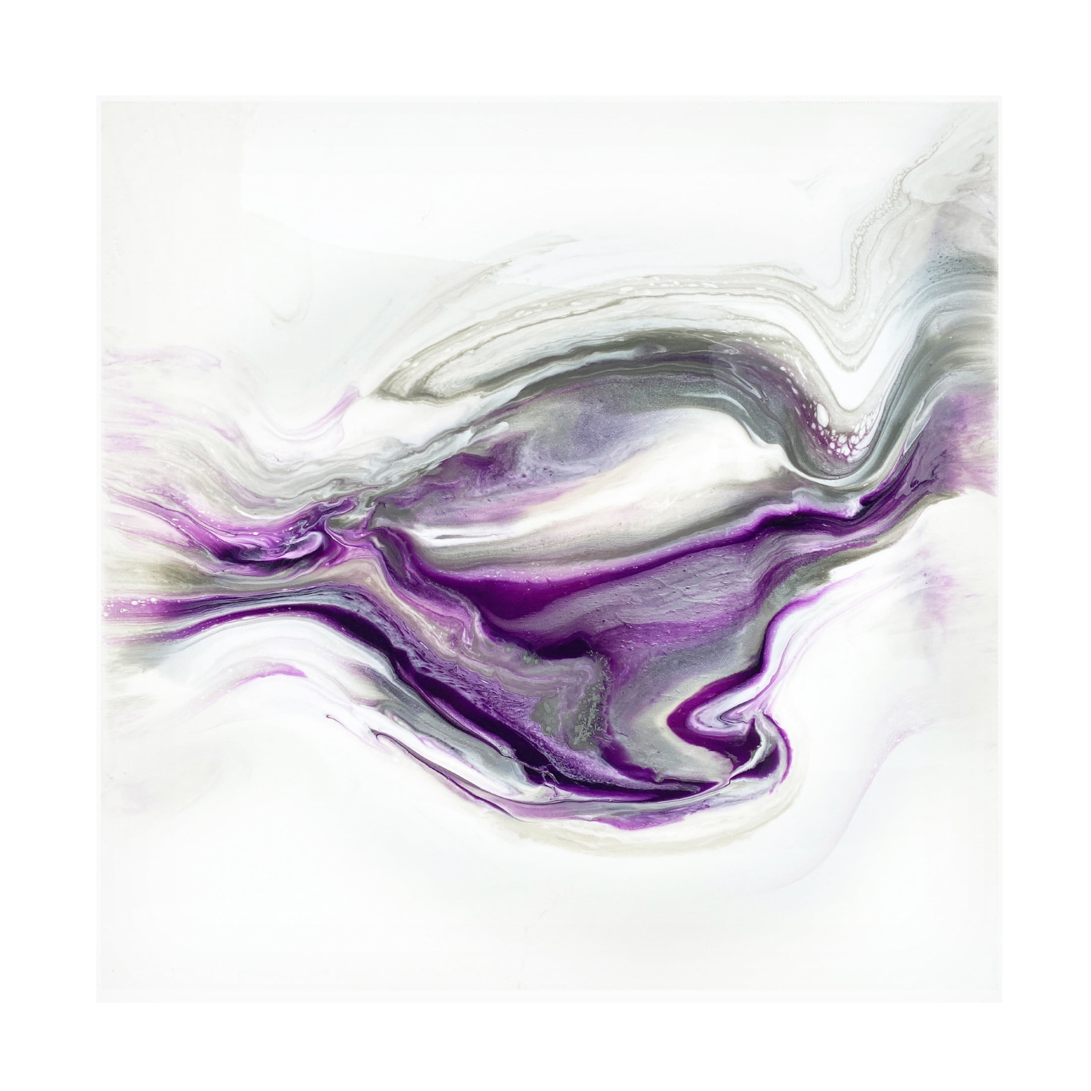 Trademark Fine Art Alyson Storms Purple Granite Canvas Wall Art