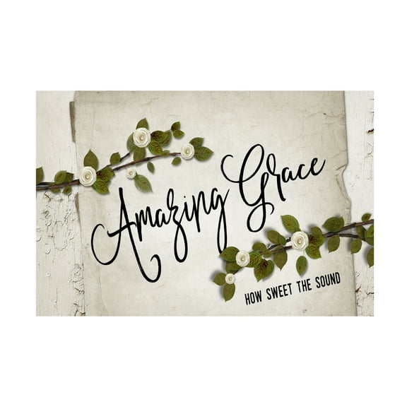 Trademark Fine Art 'Amazing Grace Floral' Canvas Art by Marcee Duggar
