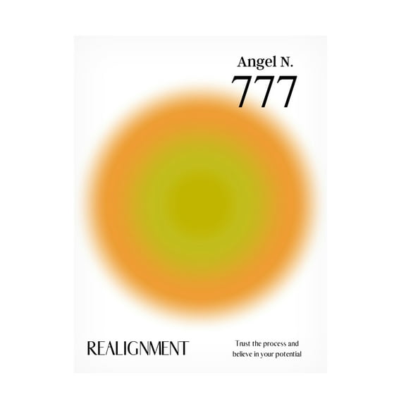 Trademark Fine Art Amelie Angel Number 777 Canvas Wall Art