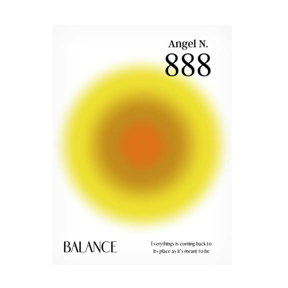 Trademark Fine Art Amelie Angel Number 888 Canvas Wall Art