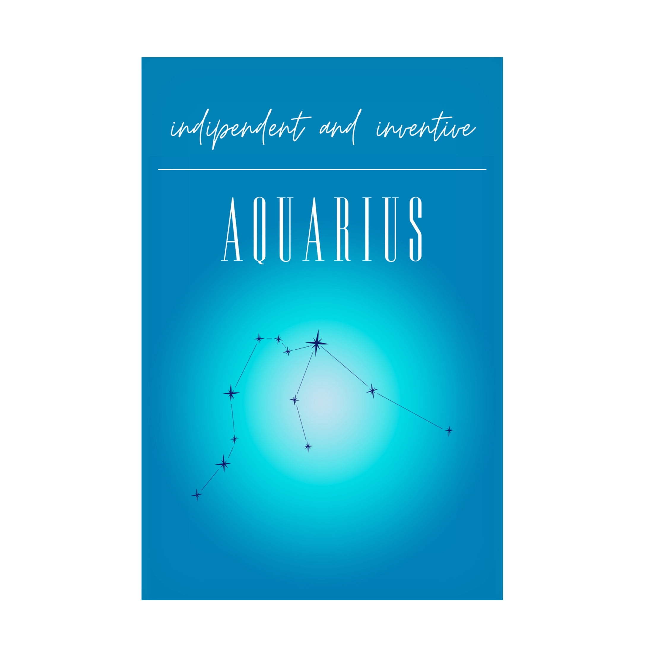 Trademark Fine Art Amelie Aquarius Zodiac Print Art Canvas Wall Art