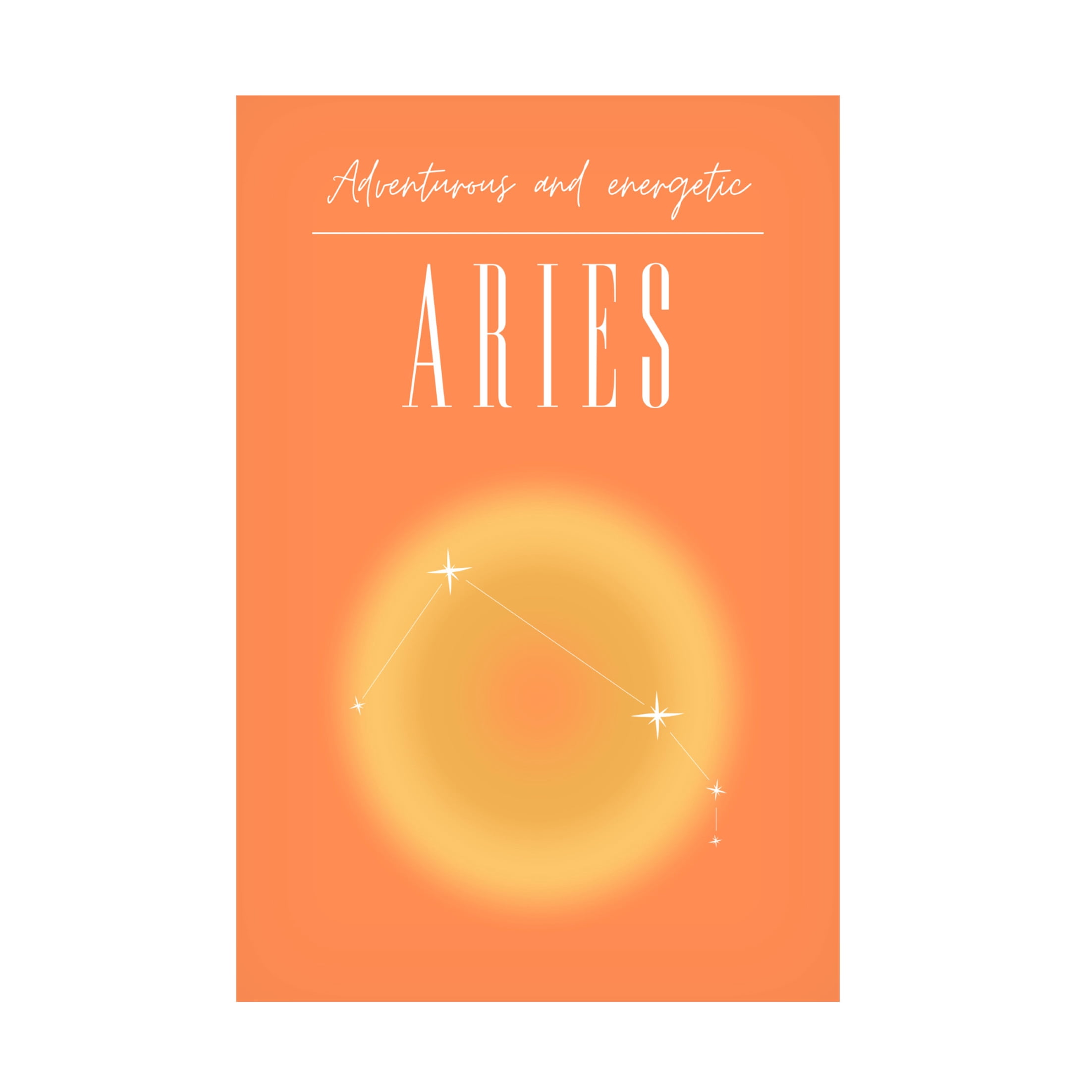 Trademark Fine Art Amelie Aries Zodiac Print Art Canvas Wall Art