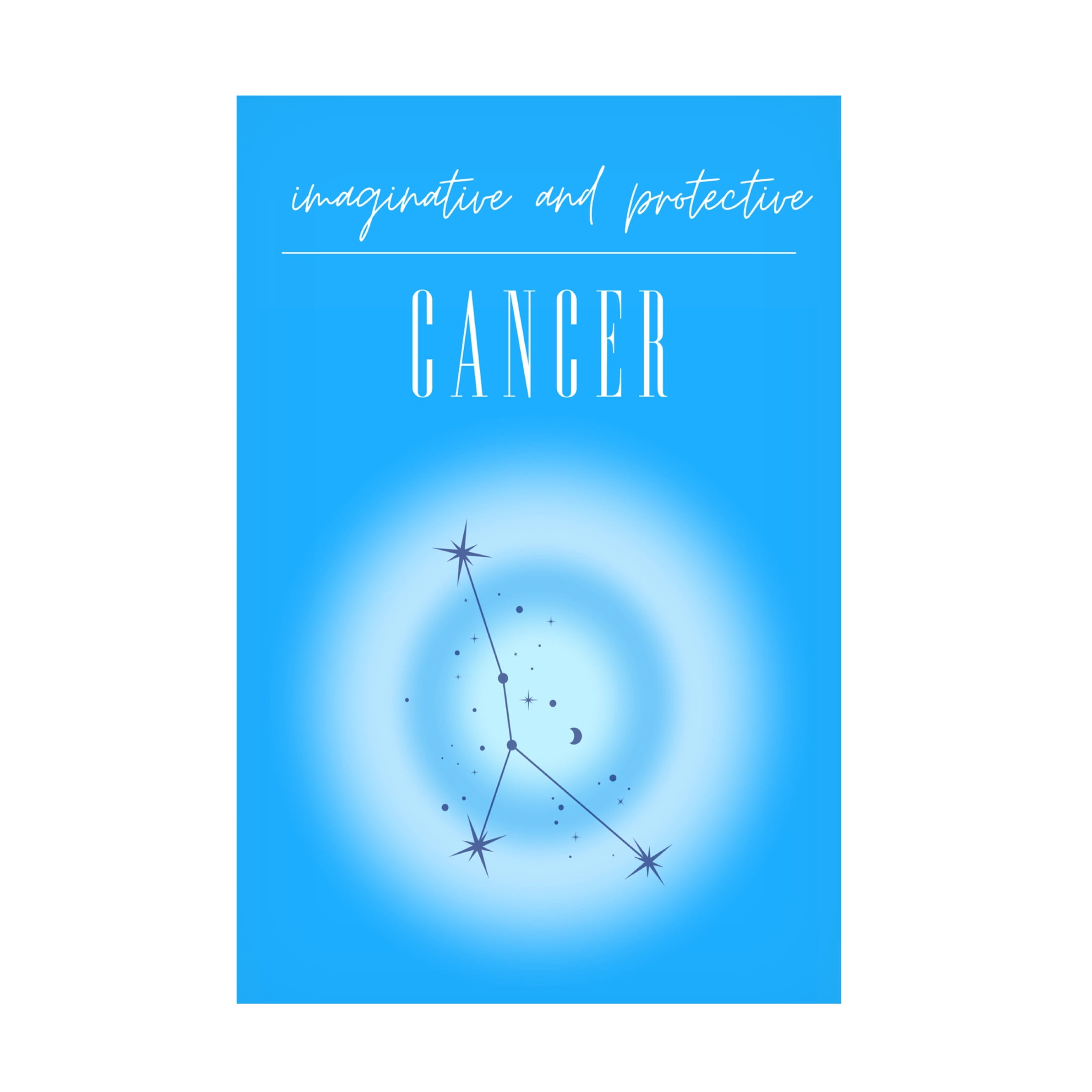 Trademark Fine Art Amelie  Cancer Zodiac Print Art Canvas Wall Art