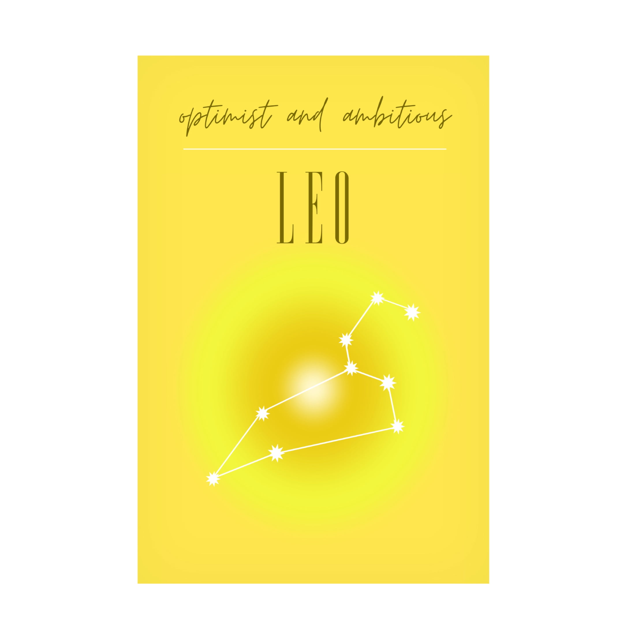 Trademark Fine Art Amelie Leo Zodiac Print Art Canvas Wall Art