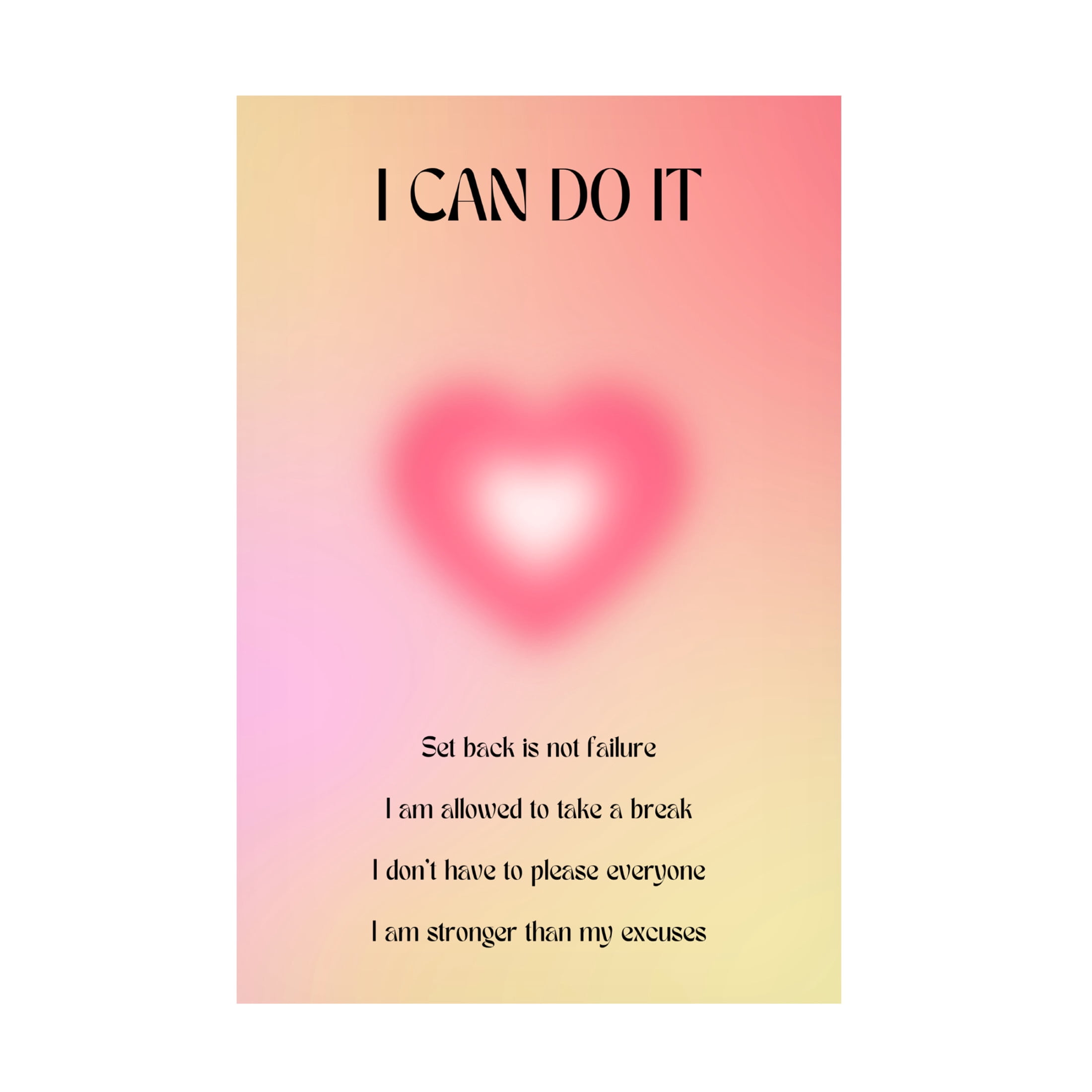 Trademark Fine Art Amelie Motivational Aura Poster Canvas Wall Art