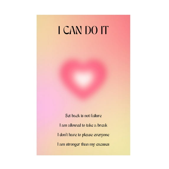 Trademark Fine Art Amelie Motivational Aura Poster Canvas Wall Art