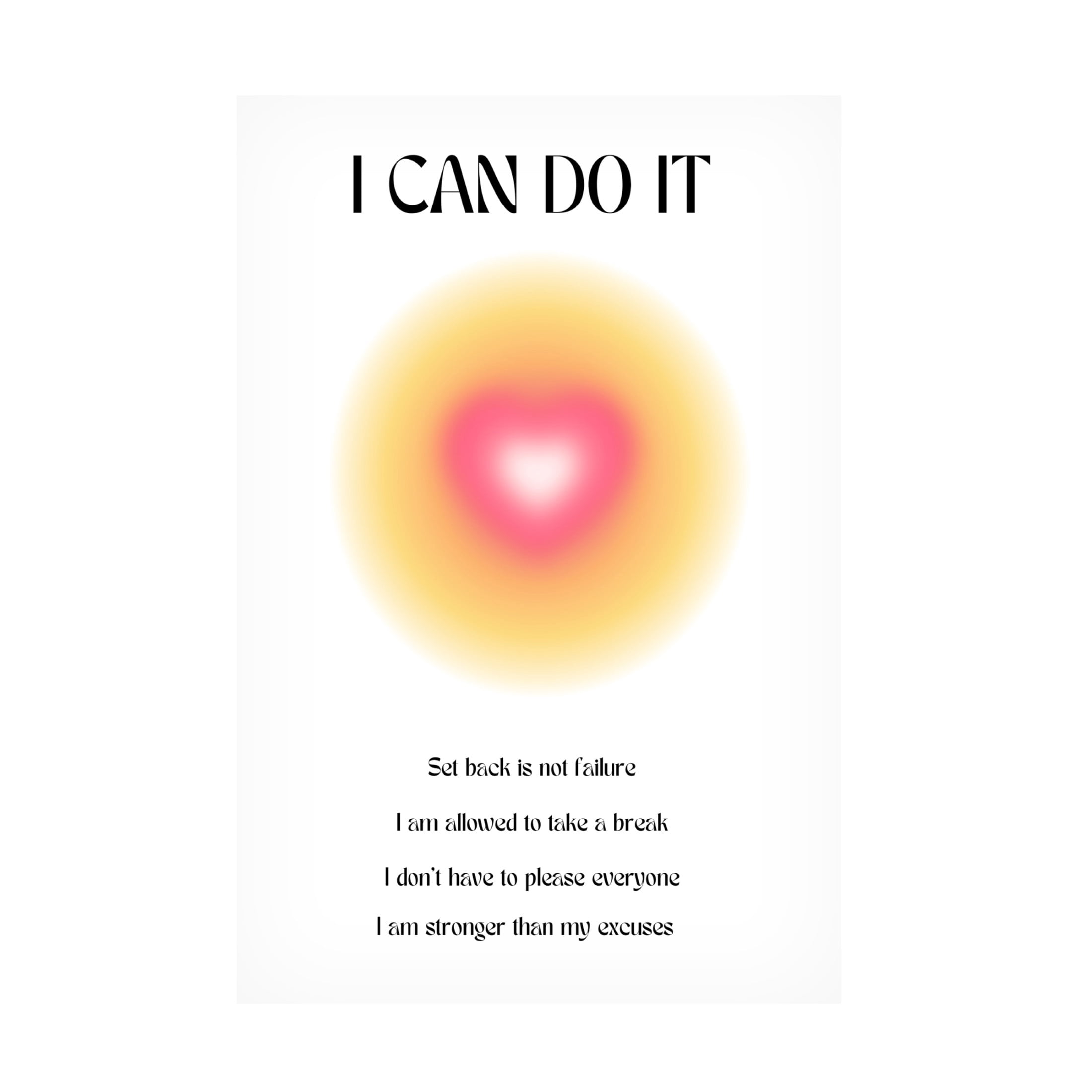 Trademark Fine Art Amelie Motivational Aura Poster Canvas Wall Art