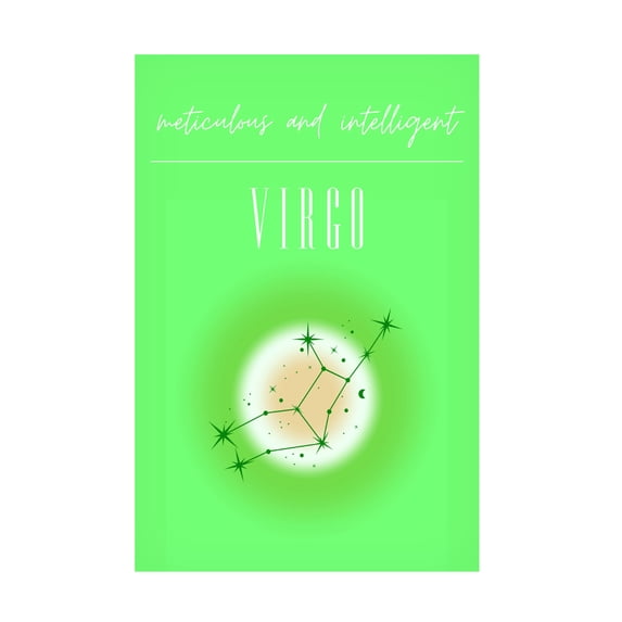 Trademark Fine Art Amelie Virgo Zodiac Print Art Canvas Wall Art