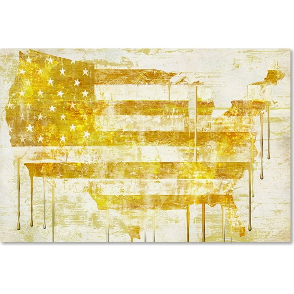 Trademark Fine Art "American Dream I" Canvas Art by Color Bakery