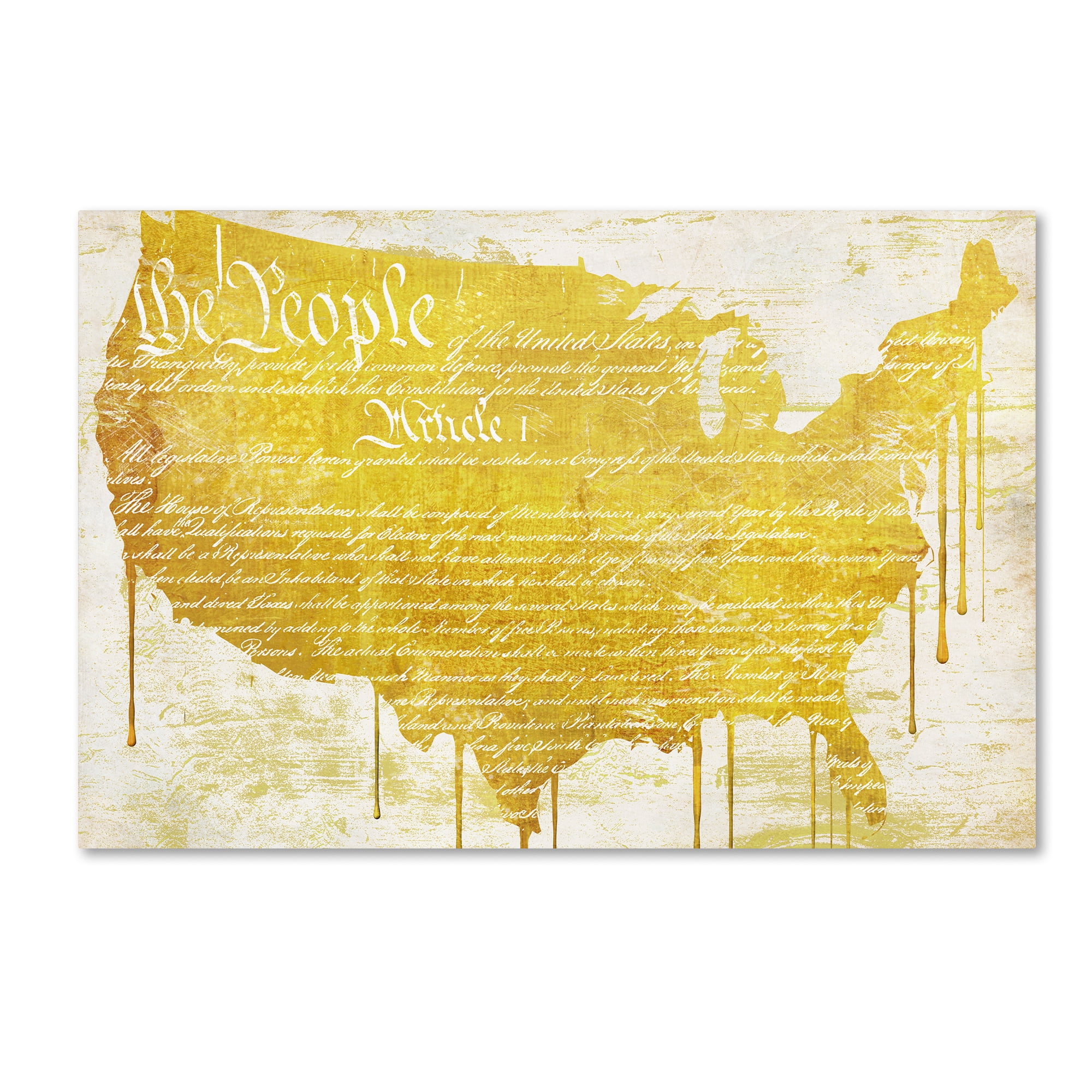 Trademark Fine Art "American Dream II" Canvas Art by Color Bakery