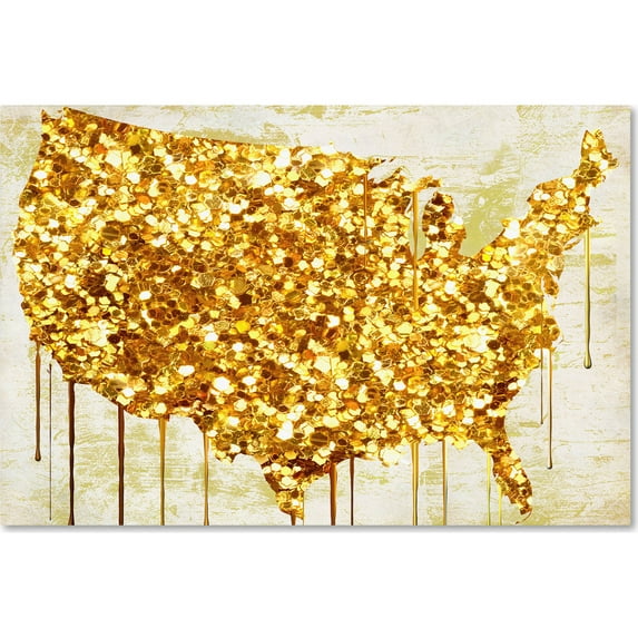 Trademark Fine Art "American Dream IV" Canvas Art by Color Bakery