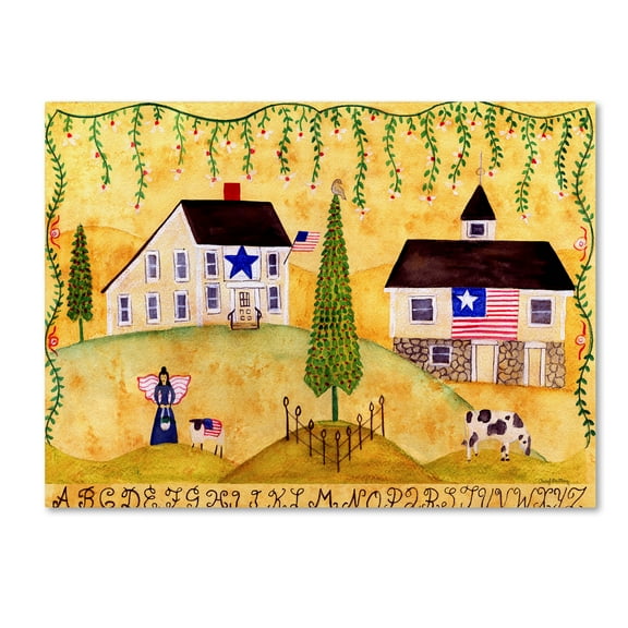 Trademark Fine Art 'American Farmhouse Sampler' Canvas Art by Cheryl Bartley