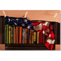 Trademark Fine Art "American Library" Canvas Art by Roderick Stevens
