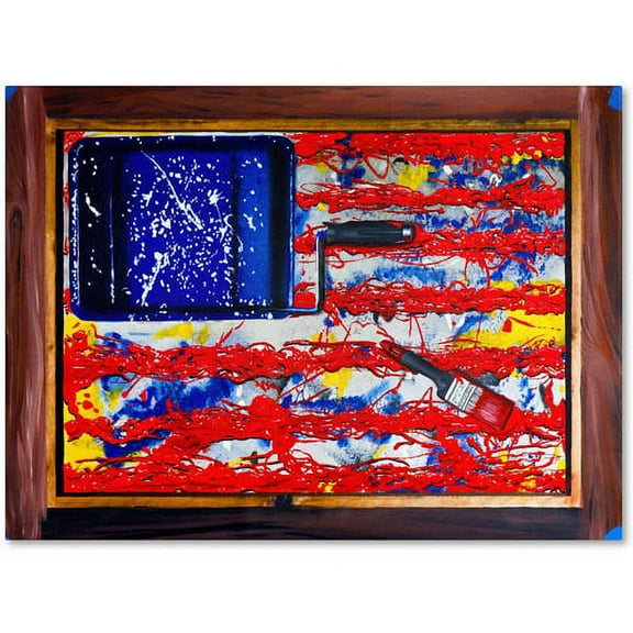 Trademark Fine Art "American Paint" Canvas Art by Roderick Stevens