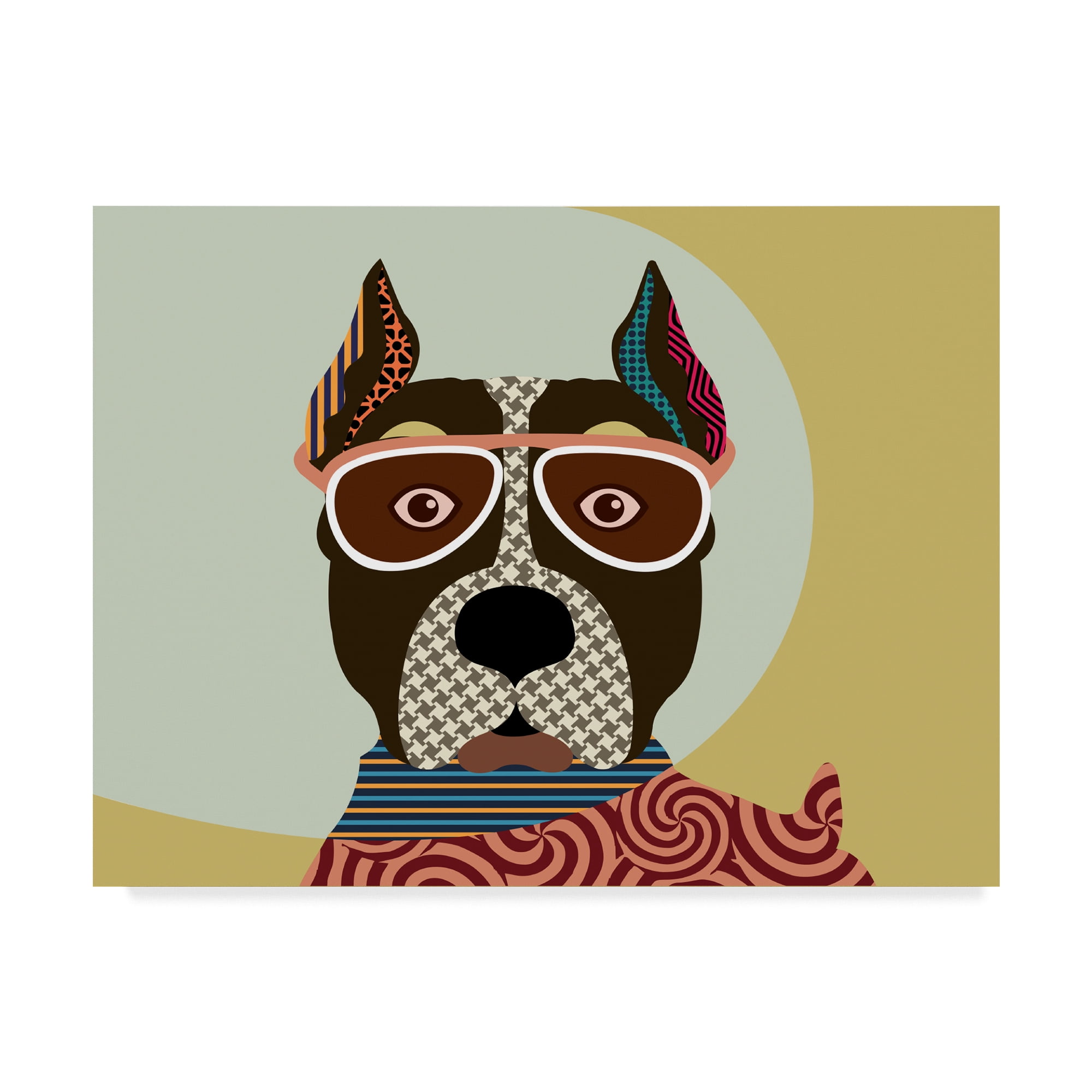 Trademark Fine Art 'American Staffordshire Terrier' Canvas Art by Lanre Adefioye