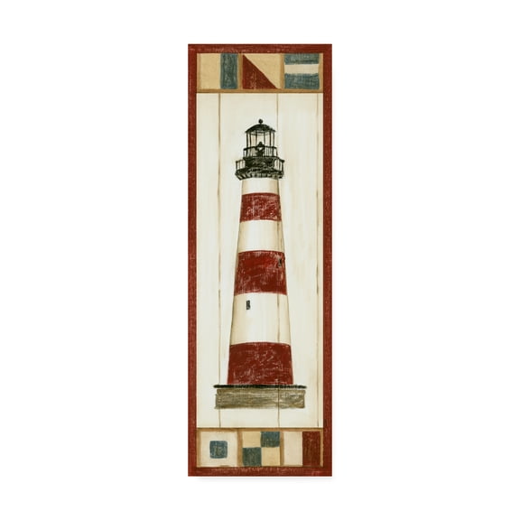 Trademark Fine Art 'Americana Lighthouse I' Canvas Art by Ethan Harper