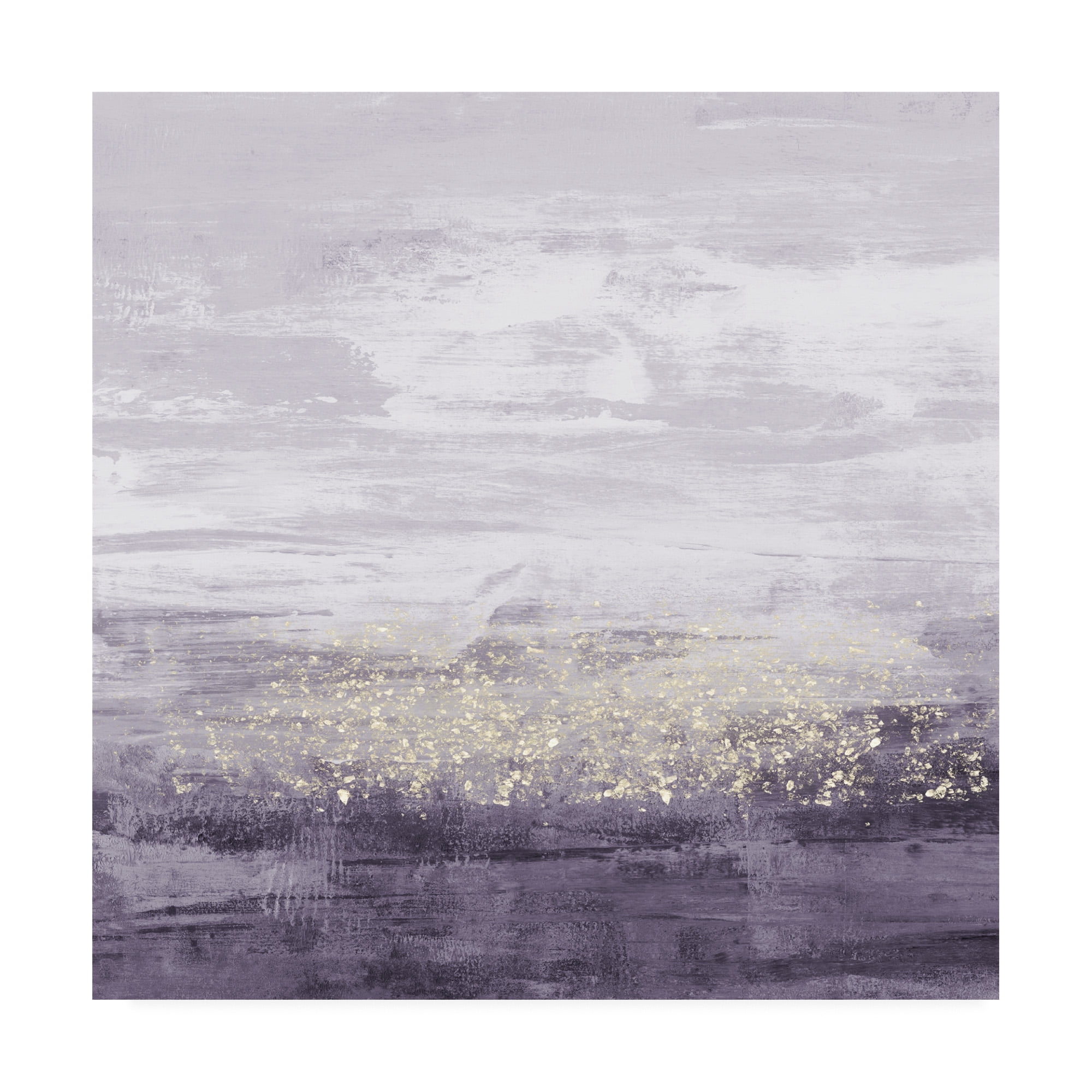 Trademark Fine Art 'Amethyst Glitter II' Canvas Art by Jennifer Goldberger
