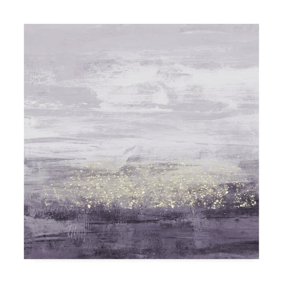 Trademark Fine Art 'Amethyst Glitter II' Canvas Art by Jennifer Goldberger