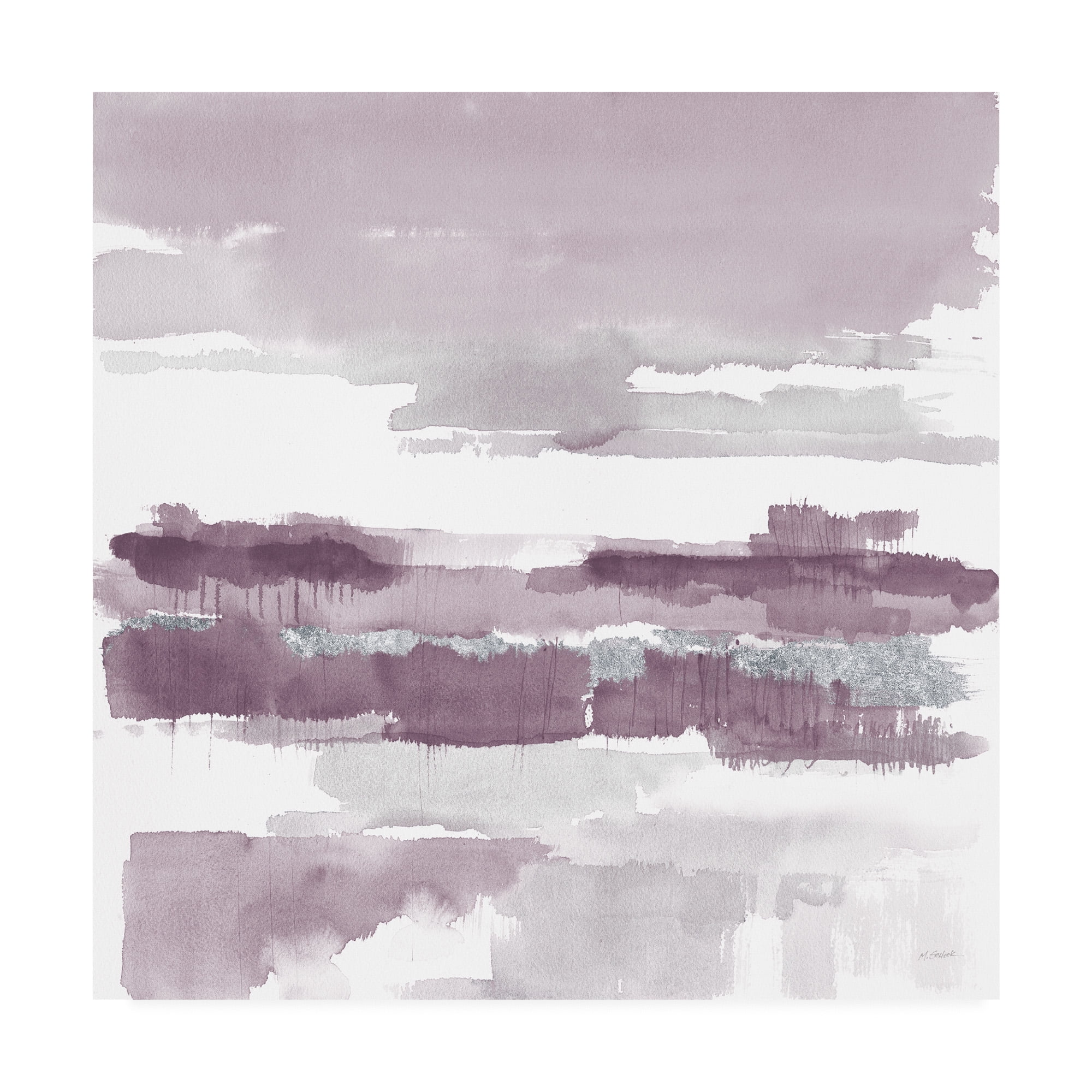 Trademark Fine Art 'Amethyst Wetlands' Canvas Art by Mike Schick