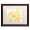 thumbnail image 1 of Trademark Fine Art SG5713-W1620MF "Amid Sunflowers" by Sheila Golden 16" x 20" Framed Art WHT MTD, 1 of 1