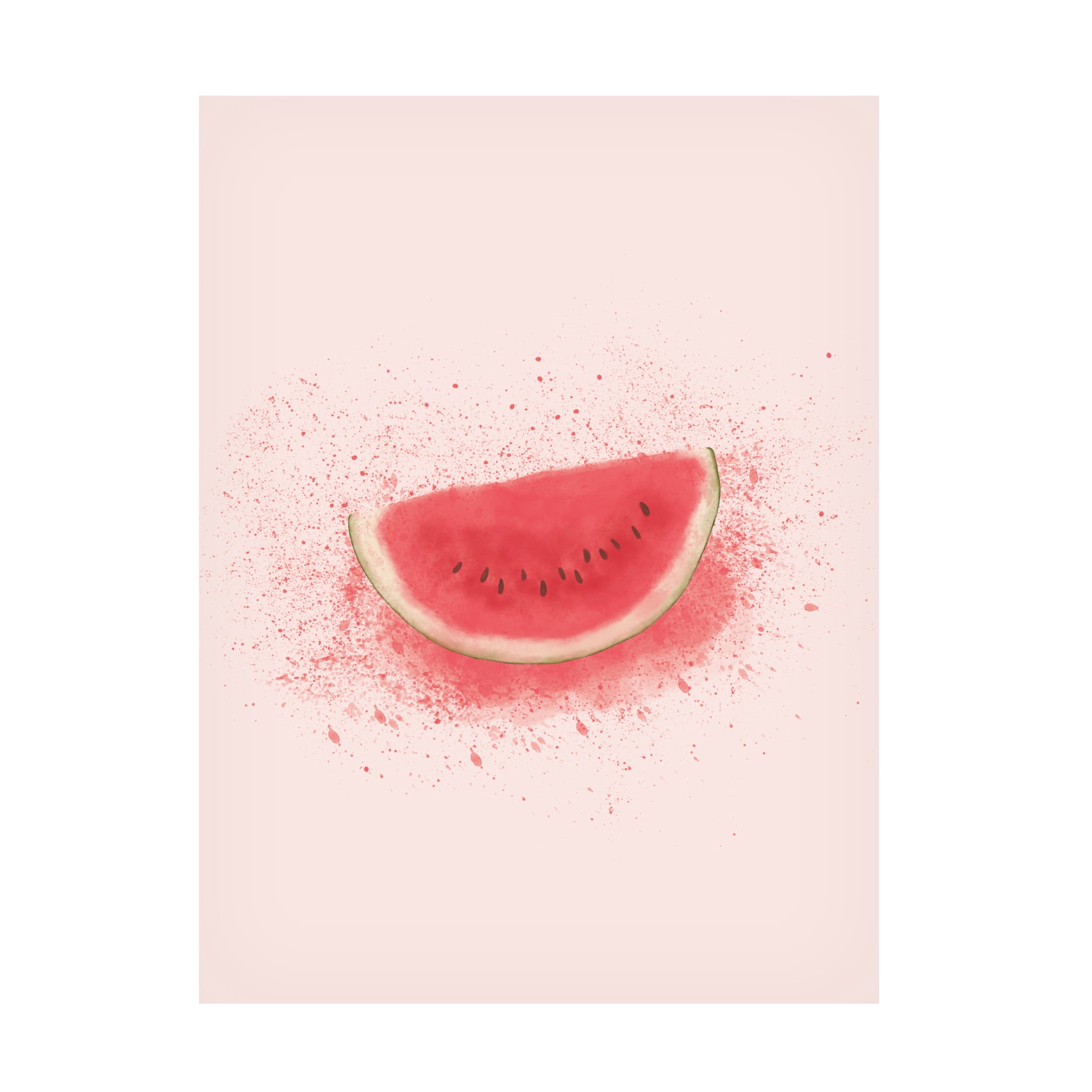 Trademark Fine Art Aminah Eleonora Watermelon Splash Canvas Wall Art