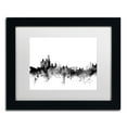 thumbnail image 1 of Trademark Fine Art "Amsterdam Skyline B&W" Canvas Art by Michael Tompsett, White Matte, Black Frame, 1 of 4