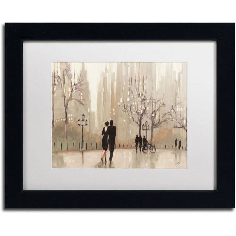 Julia Purinton Framed Canvas Print with White Matte, 11" x 14"