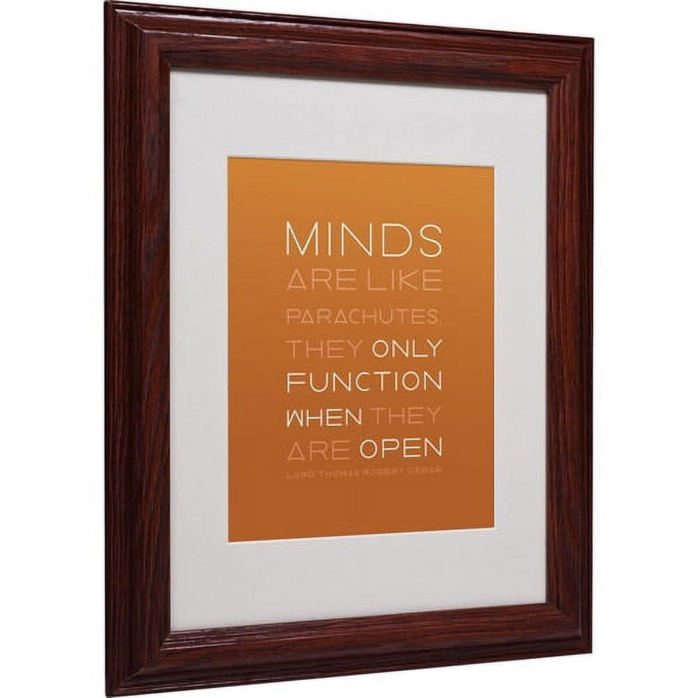 Trademark Fine Art "An Open Mind II" Matted Framed Canvas Art by Megan Romo